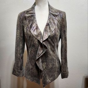 Like new Chico's animal print shell size 0